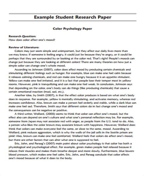 student research paper    proper writing