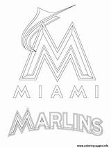 Marlins Coloring Baseball Logo Pages Mlb Miami Sport Printable Print Search Again Bar Case Looking Don Use Find Top sketch template