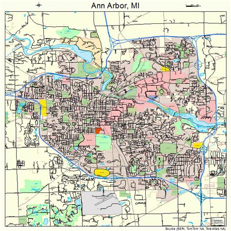 ann arbor michigan street map