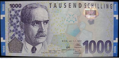 schilling     issue austria banknote