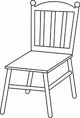 Chair Clipart Clip Cartoon Line Chairs Cliparts Outline Transparent Drawing Furniture Use Background Sweetclipart Wood Library Clipartpanda Table Clipground Seat sketch template