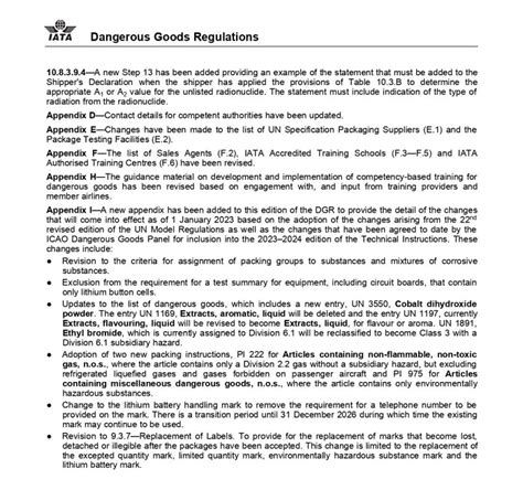 regulations  lithium battery transportation