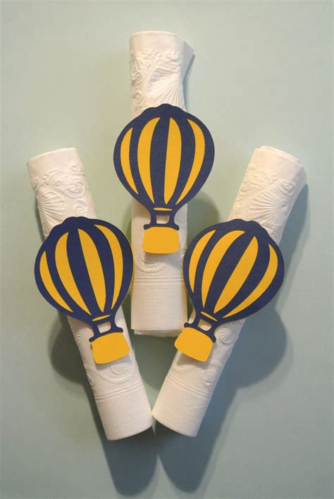 Hot Air Balloon Napkin Rings Paper Whims