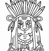 Coloring Indian Pages Native American Chief Head Chiefs Symbols Getcolorings Portrait Totem Wahoo Getdrawings Thanksgiving Hellokids Printable Color Colorings Template sketch template