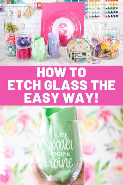 Learn How To Etch Glass Using Armour Etching Cream And A Vinyl Stencil
