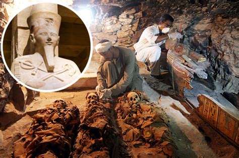 egyptian mummies found in valley of the kings tomb on banks of nile in
