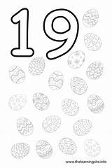 Number 13 Coloring Pages Worksheets 19 Preschool Thirteen Pencils Numbers Flashcard Activities Color Printable Eggs Colouring Math Kids Trace Kindergarten sketch template