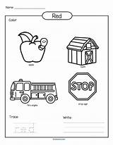 Colors Color Preschool Activities Red Kindergarten Kidsparkz Worksheets Printables Trace Printable Theme Coloring Pages Write Orange Choose Board sketch template
