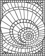 Mosaic Coloring Patterns Pages Printable Mosaics Mosaico Pattern Spark Doverpublications Dover Publications Geometric Templates Glass Coloriage Sheets Template Drawing Beginner sketch template