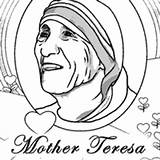 Teresa Mother Coloring Clipart Drawing Surfnetkids Pages Calcuta St Saint National Women Month History Getdrawings Clipground Template Busy Too Drawings sketch template