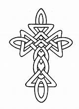 Cross Coloring Celtic Pages Printable Tattoo Crosses Kids Heart Color Stained Glass Print Adults Maltese Knot Drawing Morphed Line Getdrawings sketch template