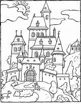 Schloss Malvorlage Sprookjeskasteel Wurzeln sketch template