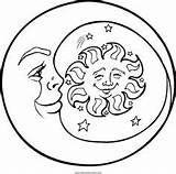 Sterne Mond Ausmalbilder Laternenfest sketch template