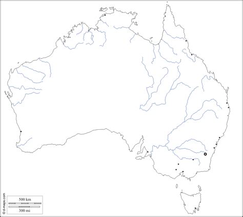 australia printable map   printable australia blank map map