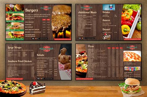 cafe restaurant digital menu boards digital messaging company