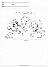 Frutos Atividade Espirito Ensino Religioso Espírito Fruto Lereaprender Valores Orando sketch template