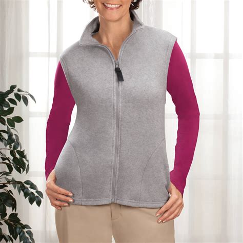 micro fleece vest fleece vest  women easy comforts