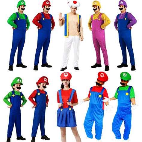 Super Mario Bros Costumes For Adults And Luigi Bros