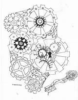 Drawing Gears Steampunk Cogs Gear Mechanical Engineering Tattoo Clock Drawings Printable Google Search Tattoos Getdrawings Clipart Template Sketches Coloring Pages sketch template