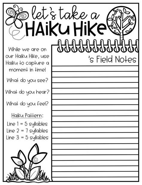 upper elementary snapshots   students   haiku hike