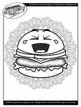 Cheeseburger sketch template