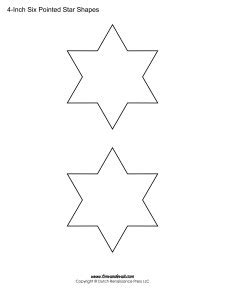 printable  pointed star templates blank shape  downloads