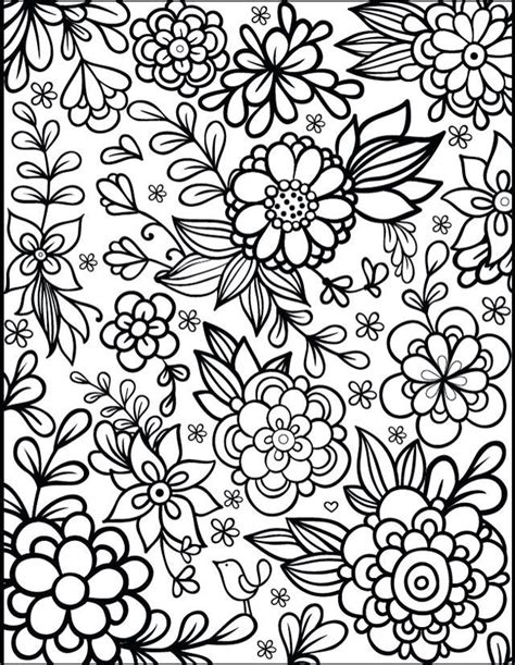 coloring flowers flower coloring sheets printable flower coloring