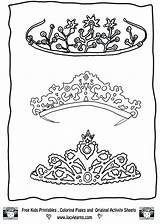 Tiara Coloring Pages Princess Crown Draw Drawing Kids Templates Booth Getdrawings Sheets Getcolorings Colouring Template เล อก บ อร sketch template