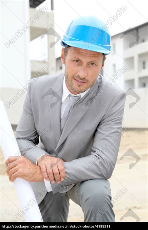 architect  construction site lizenzfreies bild