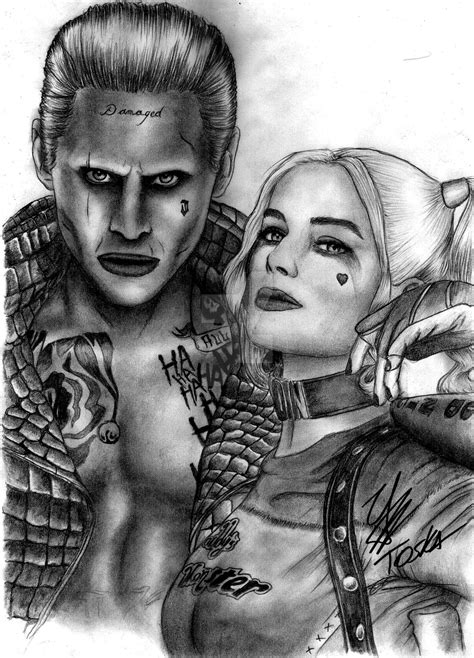 Suicide Squad Joker And Harley Quinn Fan Art By