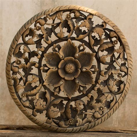 buy tree dimensional floral wooden wall hanging