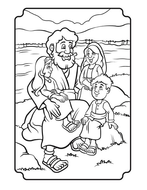 bible story coloring pages behance