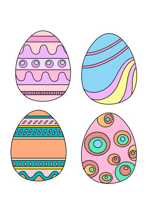 printable easter eggs printable templates