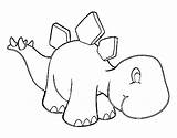 Stegosaurus Baby Coloring Coloringcrew Print sketch template