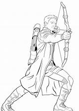 Clint Barton Coloring Pages Avengers Categories Printable sketch template