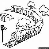 Train Coloring Pages Toy Color Locomotive Printable Online Colouring Maglev Christmas Drawing Tracks Steam Rail Road Trains Book Speed Kids sketch template