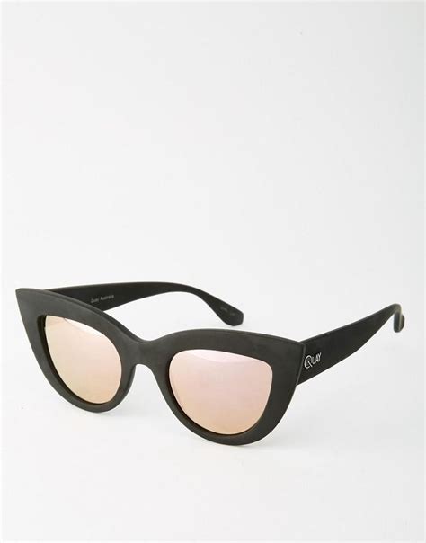 quay australia kitti pastel mirror cat eye  asoscom sunglasses women aviators sunglasses