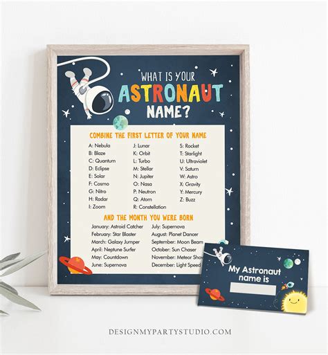 editable    astronaut  game outer space birthday etsy uk