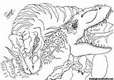 Indominus Tyrannosaurus Tarbosaurus Dinosaurs Releitura Getdrawings Theropod sketch template