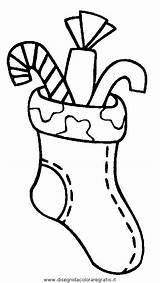 Befana Calza Calze Stampare Malvorlage Socken Weihnachtsstiefel sketch template