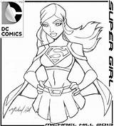 Coloring Pages Supergirl Superwoman Superman Unbound Deviantart Getcolorings Print sketch template