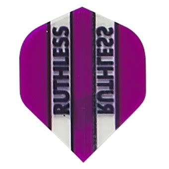 ruthless clear panel dart flights  micron  standard purple ruthless standard