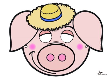 pigs masks colourpage   teacher resources