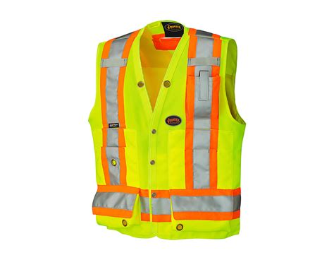 surveyor s safety vest yellow large ppe shop wurth canada