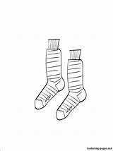 Coloring Sock Getcolorings Getdrawings Socks sketch template