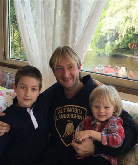 evgeni plushenko with his sons celebrated a year since mom died celebrity news