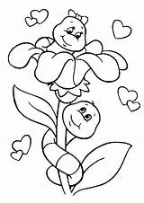 Coloring Valentines Pages Valentine Kids Color Colouring Para Cute sketch template