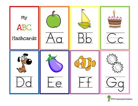 printable alphabet flashcards  toddlers simple mom project