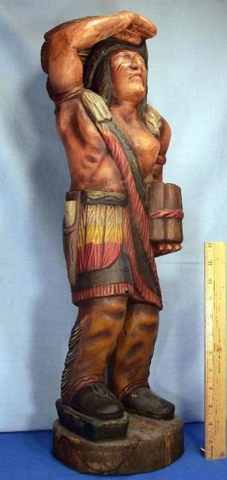 cigar store wooden indian hand carved
