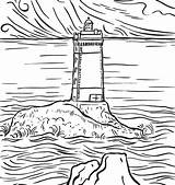 Coloring Pages Sweden Lighthouse Getcolorings Getdrawings sketch template